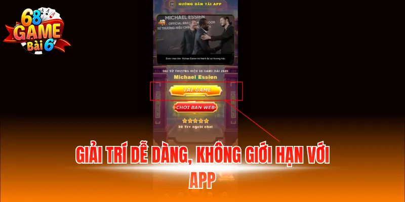 Giải trí dễ dàng, không giới hạn với app